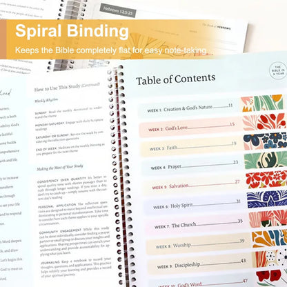 The Study the Bible for 1 year - 52 Week Bible Journal